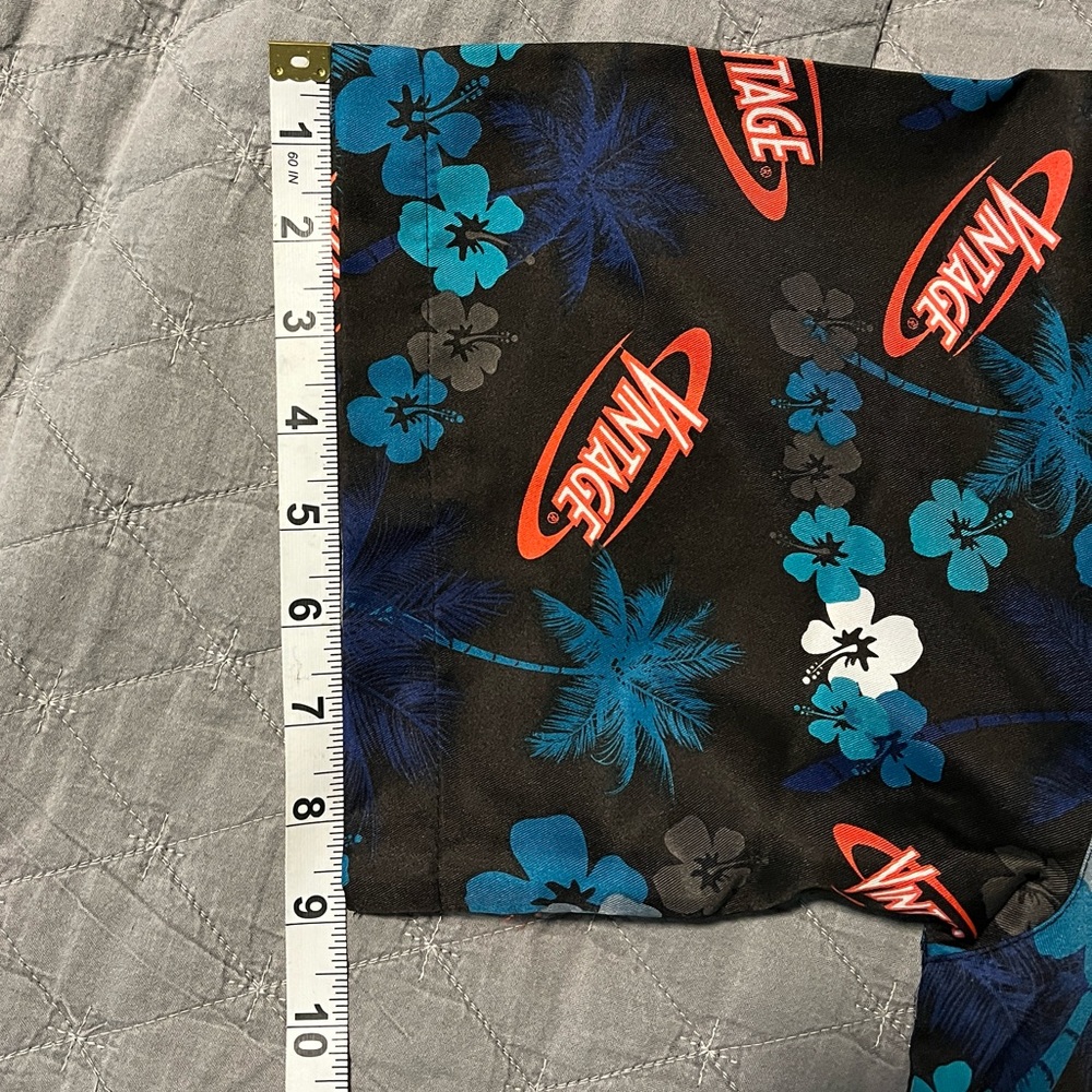 Authentic Vintage Brand Colorful Hawaiian Short Sleeve Button Down Shirt Size L - Picture 10 of 10
